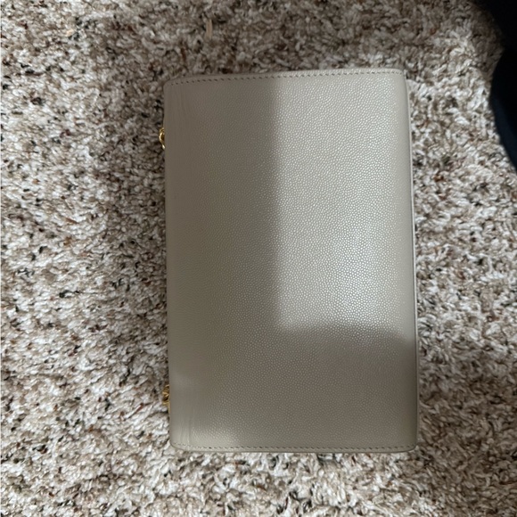 Yves Saint Laurent Taupe Leather Crossbody Bag - Picture 7 of 13